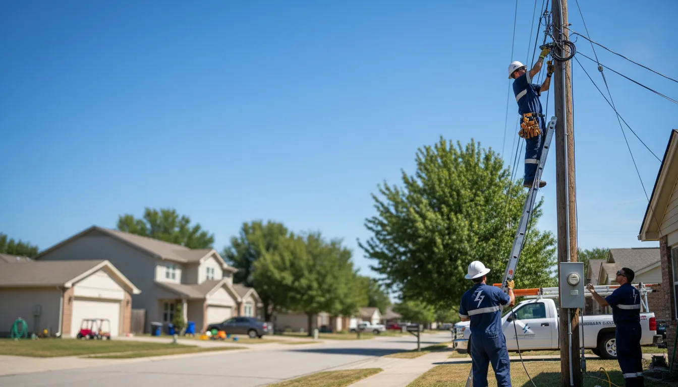 Residential electrician providing installation services in Mayhill, NM